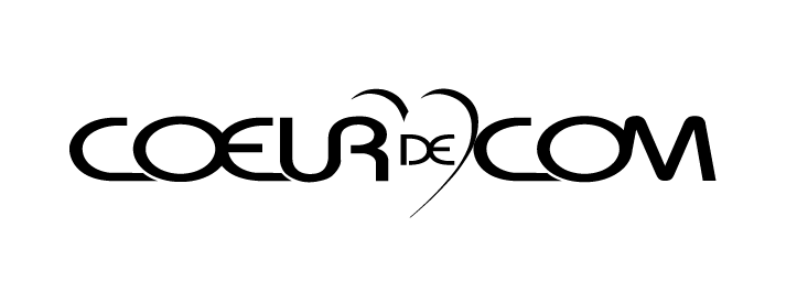 Logo Coeur de com en lettres